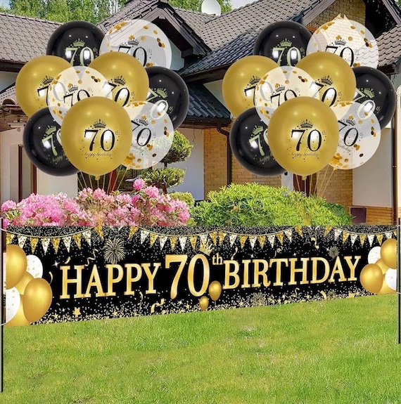 Decorazioni per 70° compleanno in oro nero, Back in 1955
