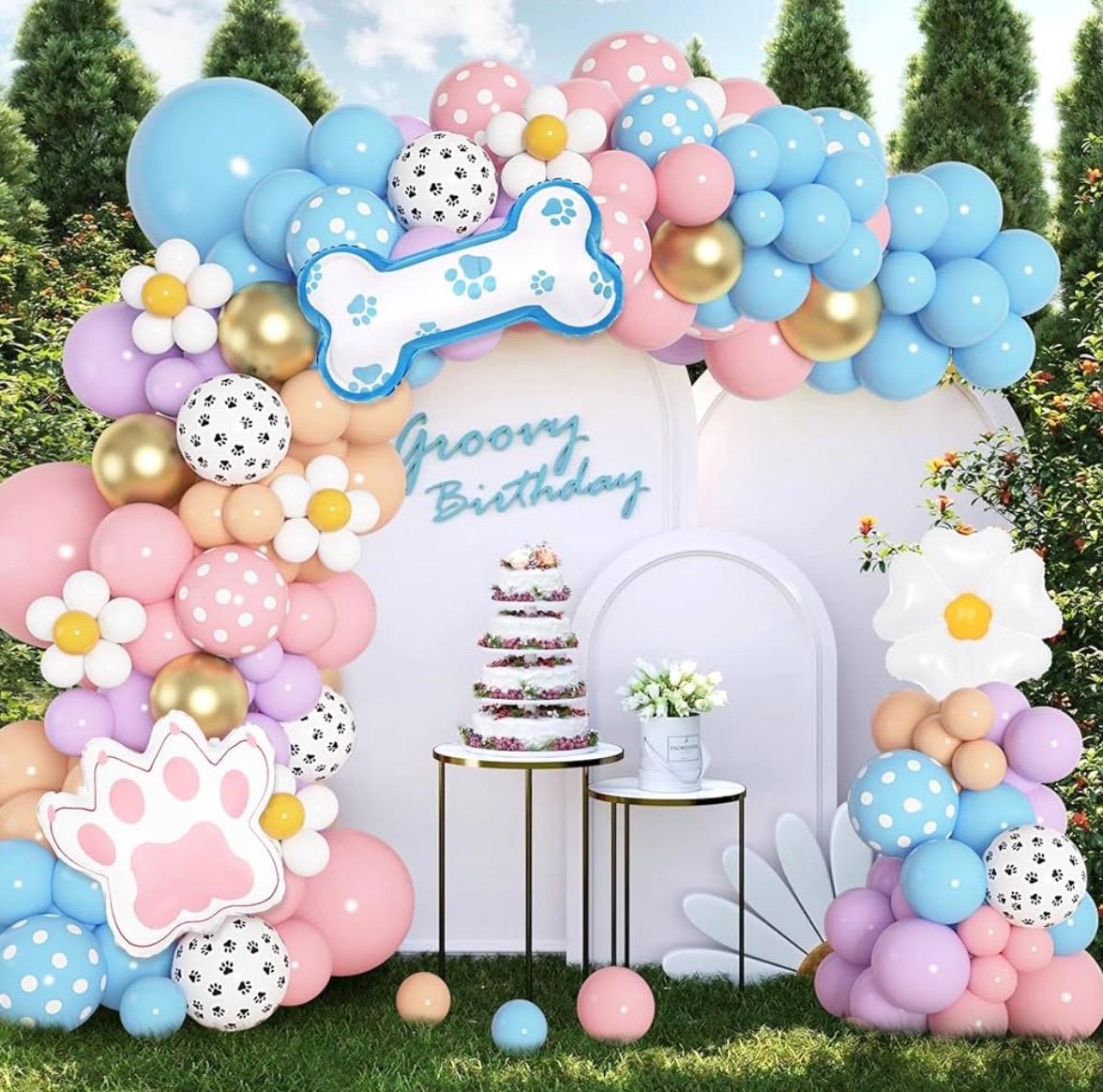 176Pcs Blue Balloons Arch Garland Kit