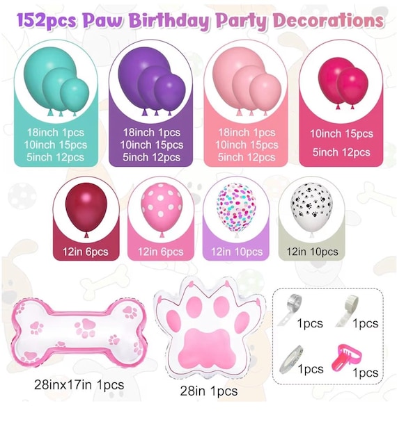 THOTCOC Ballons Décoratifs De Fête D'anniversaire Pour Enfants Sur Le