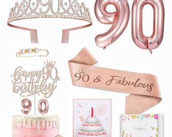 6e verjaardag sjerp en tiara voor meisjes, rose goud verjaardag sjerp kroon 6 & Fabulous sjerp en tiara voor meisjes, 6e verjaardagscadeaus voor alles goed voor het 6e verjaardagscadeau