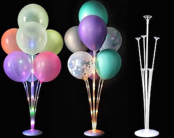 Supporto per bastoncini per palloncini, Base per palloncini con asta e portabicchieri supporto per centrotavola da tavolo per festa di compleanno, matrimonio