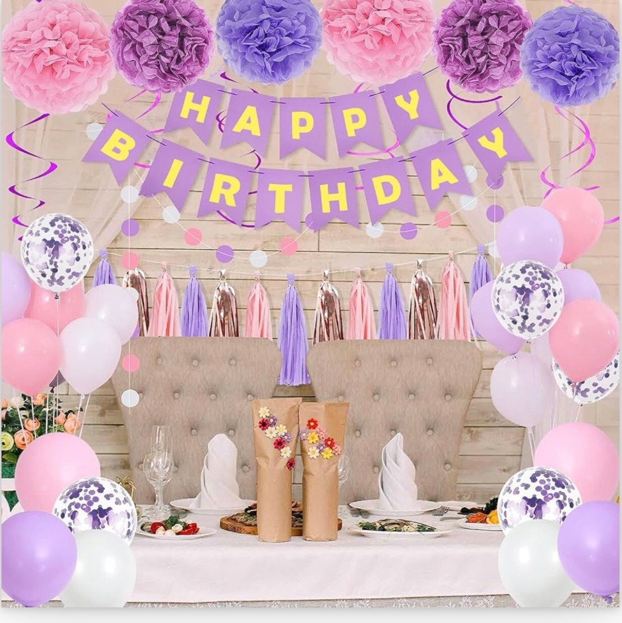 Boxing Themed Baby Shower Decorations Kit - Banner, Garland, Cupcake Toppers, Balloons, Cake Topper