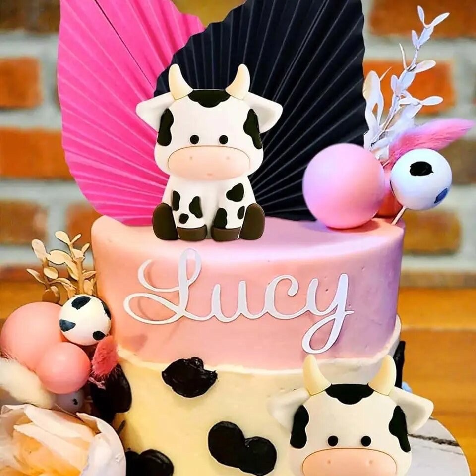 DECORAZIONI PER TORTE Di Mucca Espositore Arredamento Senza Unghie EUR 20,94 - PicClick FR