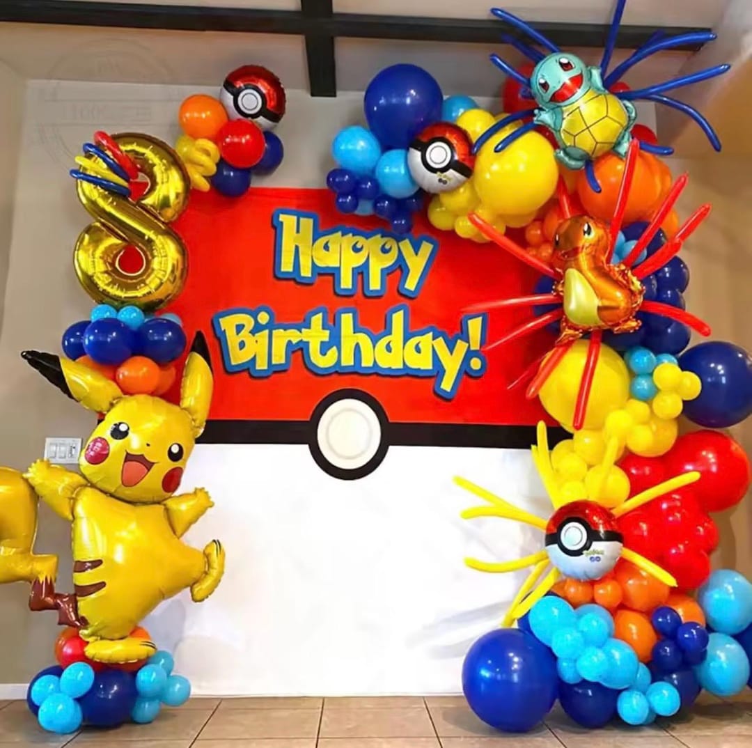 ポケモン ピカチュウ バルーン ガーランド アーチキット 数字 0～9歳
