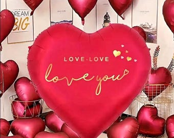 63 inch enorme hartballonnen Romantisch jumbo groot hart folieballonnen voor bruiloft verloving jubileum Valentijnsdag feestdecor
