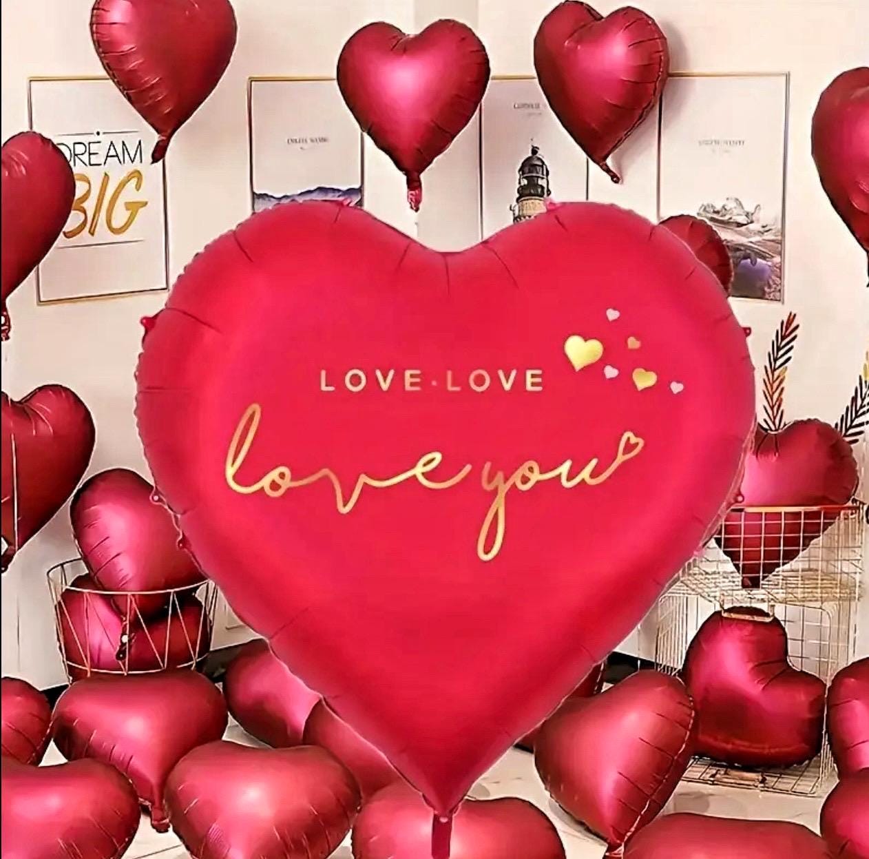 売り切り大値引き‼️shop faerie heart balloons Amazon.com: [4 Pcs] 32