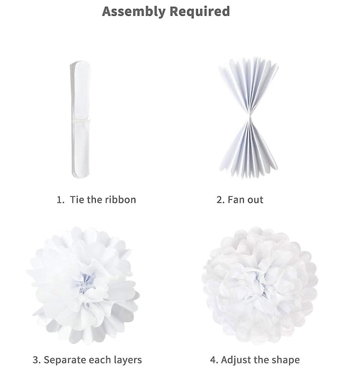 Pompon Carta Veline ANSOMO - Decorazioni Feste Safari E Baby Shower