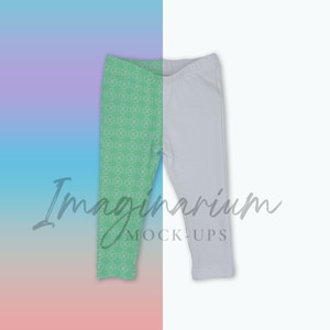 Elastic Waist Leggings Mock Up, Leggings Procreate Mockup, Realistic Clothing Mockups, Customizable Photoshop Mock-up, Legging Mock-up