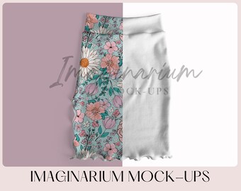 Nancy Fitted Skirt Mock Up, Realistic Photoshop Mock Ups, Procreate Mockup, Customizable Skirt Mock-up, Kids Clothing Mockup