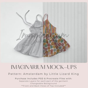 Woven Peplum Top Mock Up, Amsterdam Top Mockup, Customizable photoshop mockup, Realistic Procreate Mock-up, Realistic clothing mockup