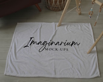 Playmat Blanket Mock-up, Realistic 30x20 Minky Blanket Mockup, Photoshop Mockup, Procreate Mock up