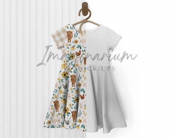 BUNDLE Kreisrock Kleid Mockup, Procreate Mockup, Photoshop Mockup, Tellerrock Kleid Mockup, anpassbares realistisches Mockup