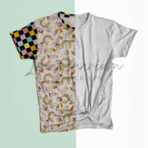 T-Shirt Dress Mock Up, Short Sleeve Dress photoshop Mock-Up, Procreate Customizable Mock-up, Clothing mockups for procreate and photoshop