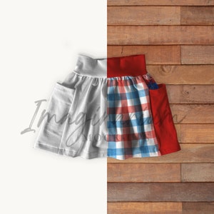 Pocket Skirt Mock Up, Realistic Photoshop Mock Ups, Procreate Mockup, Customizable Skirt Mock-up, clothing Mockup