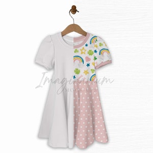 Circle Skirt Dress Mock Up, Realistic Fabric Mockup, Realistic Clothing Mockups Procreate, Customizable Photoshop Mock-up, Dress Mock-Ups,