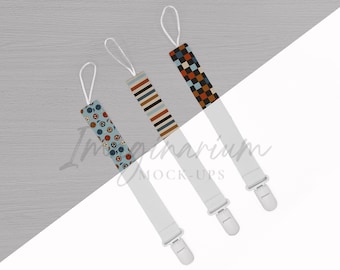 Pacifier Clips Mock Up, Binky Clip Mock Ups, Dummy Clip Mock-up, Realistic Mock Up for Procreate and Photoshop