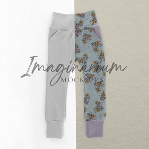 Slant Pocket Skinnies Mock Up, Skinny Jogger Pants mockup, Realistic joggers Mock-up, Customizable Photoshop and Procreate Mockup