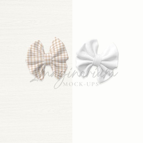 Piggie Bows Mock Up, Small Bows Mock Ups, Customizable Bows Mock-up for Photoshop, Piggie Bows mock up for procreate