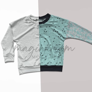 Long Sleeve Dolman Top Mock Up, Long Sleeve Shirt Realistic Mock Ups, Realistic Procreate Mockup, Customizable Photoshop Mockup