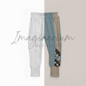 Retro Joggers Mock Up, Jogger Pants Mockup, Pants Realistic Clothing Mockups, Customizable mock up for photoshop and procreate