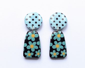 Everlasting Blooms! Turquoise Forget-Me-Not Earrings