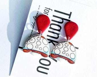 Mila Studio Dangle Earrings: Colorful Art Deco Jewelry