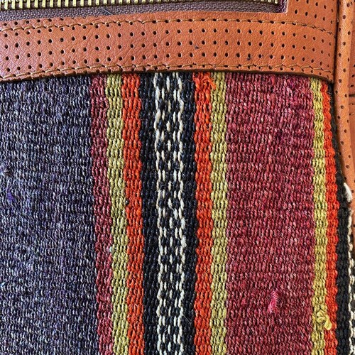Vintage Leather Backpack - Anatolian Handmade Rug Backback, Tribal Woven Backpack, Handmade Backback, Retro Backpack shops For Women