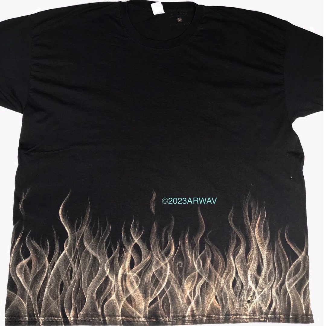 T shirt flames sale