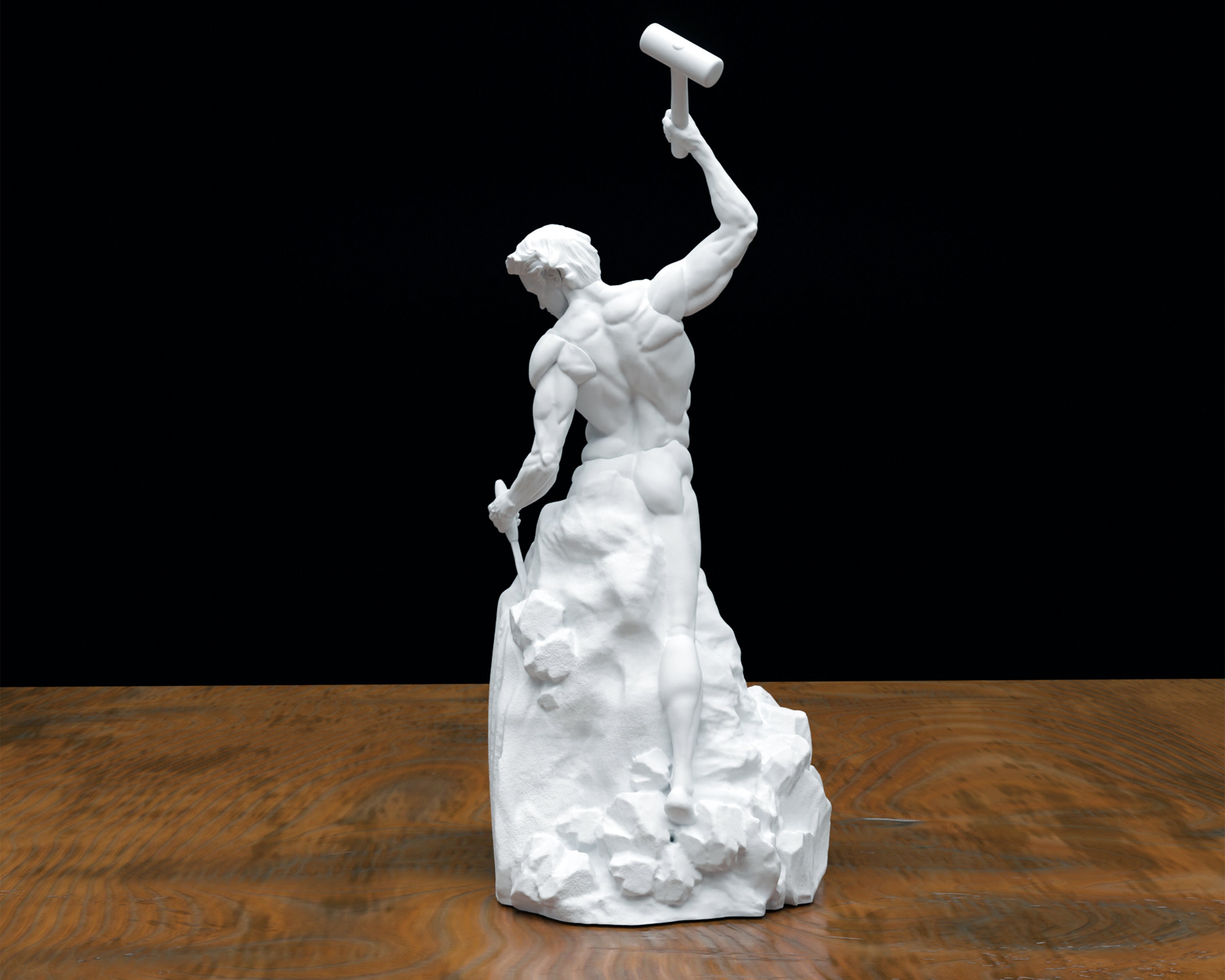 Ancient Self Made Man Sculpture 3D Printed Statue,garden Sculpture,desk