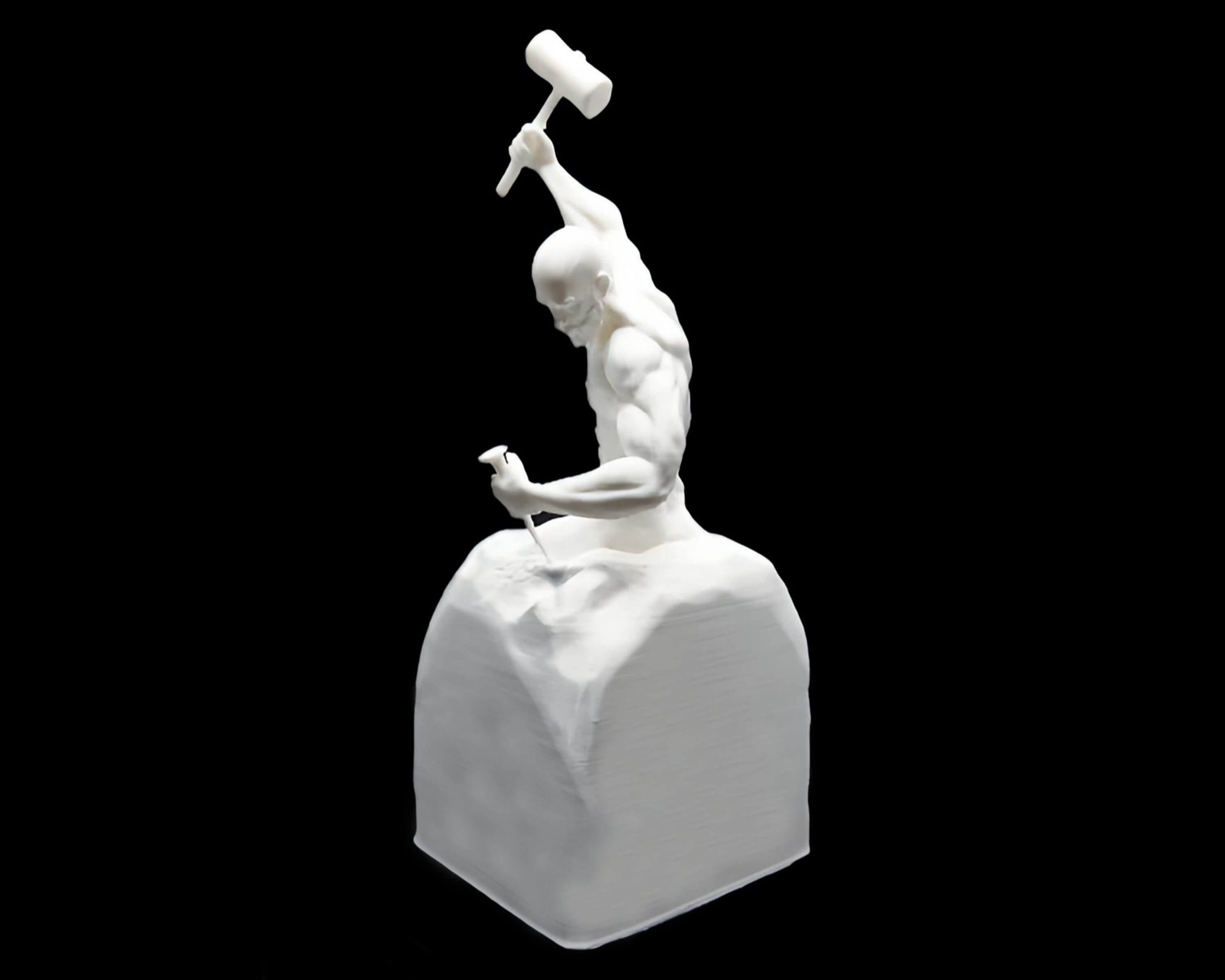 The Self Made Man Sculpture3d Printed Statue,garden Sculpture,desk