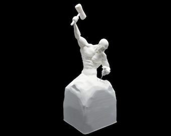 The Self Made Man Sculpture|3D Printed Statue,Garden Sculpture,Desk Shelf | Size Option