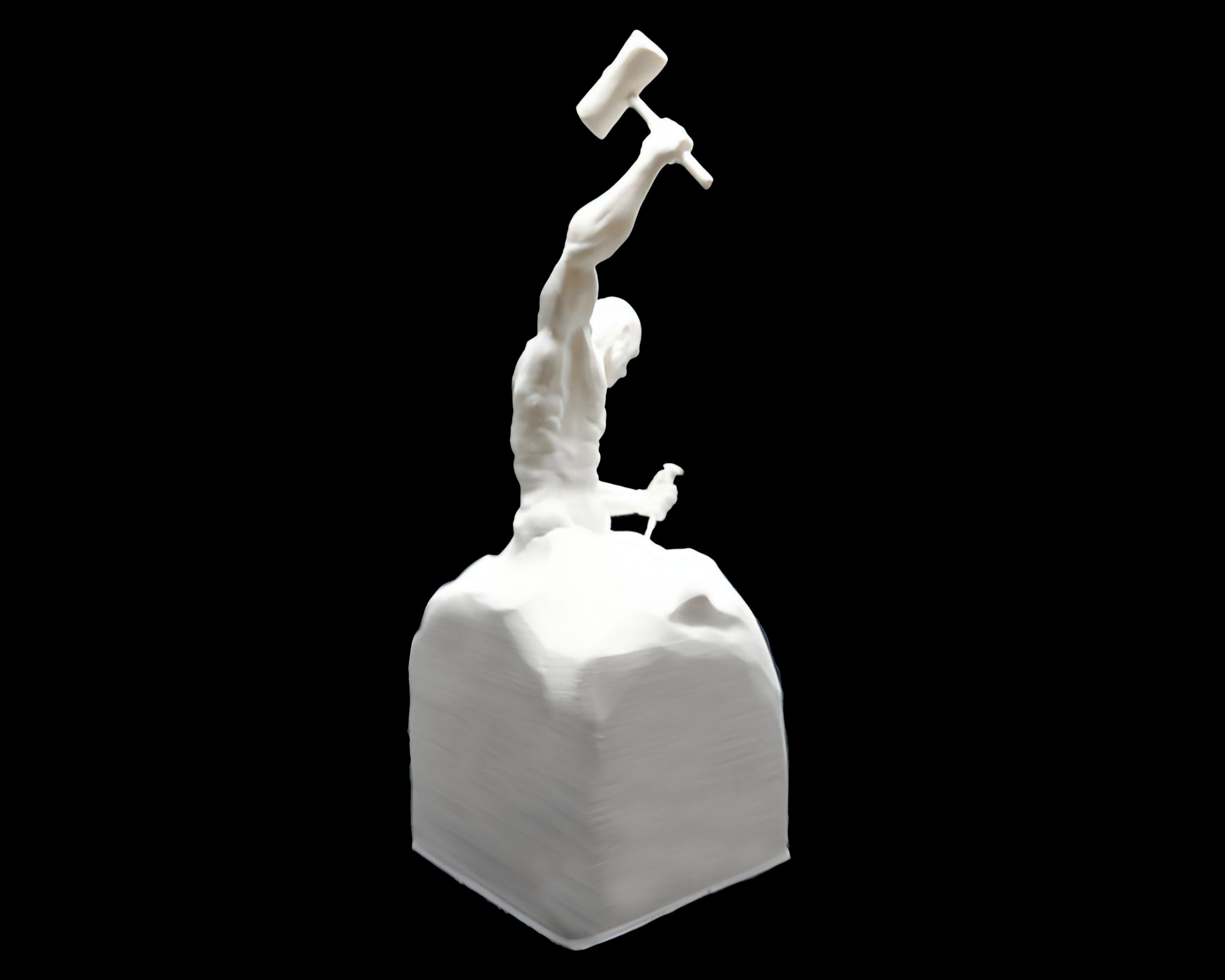 The Self Made Man Sculpture3d Printed Statue,garden Sculpture,desk