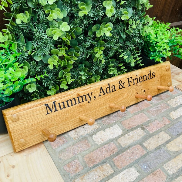 Wooden Coat Rack Etsy