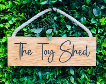 Personalised Oak Sign laser Engraved Handmade High Quality Fully customisable sign with words of your choice(LOOK at PICTURES for IDEAS)