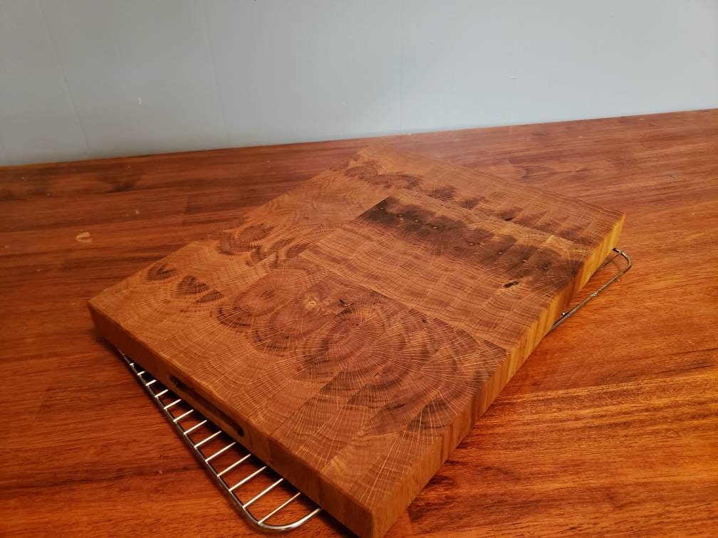 End Grain Oak Cutting Board Etsy
