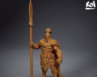 Praetorian Stormguard - Legion Commander | 32mm | Miniature | Tabletop | Wargaming | Spartan | Legion | Storm | Space | Helmets | Spear |