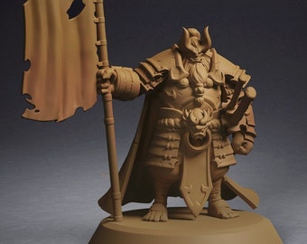 Furybound Clan - General Garro | 32mm | Ogre | Rpg | Tabletop | Wargaming | Ronin | Samurai | Demon | Miniature | Oni | Warrior | Hero