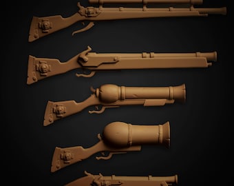 Gildenmark Militia - Waffen Set | 32mm | Gebisse | Fantasie | Kriegsspiele | Reich | Wandlung | Bastelpackung | Alte Welt | Stadtwache | Waffen