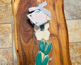 Caja de regalo de galletas de azúcar para el Día de la Madre – Galletas decoradas a mano con glaseado real – Regalo comestible personalizado