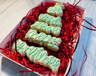 Árbol de galletas de Navidad, juego de regalo de galletas navideñas, relleno de medias, galletas de fiesta, clase de galletas navideñas