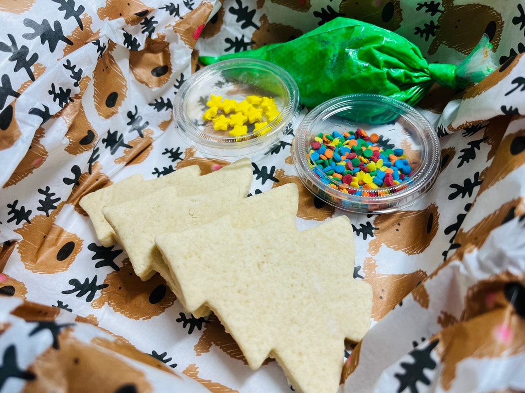 Christmas Tree Cookie Decorating Kit 3 Gift DIY Cookie Kit Etsy