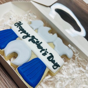 Father’s Day Tool Cookies – Sugar Cookies for Dad, Toolbox Gift for Father, DIY Dad Cookie Set, Edible Father's Day Gift