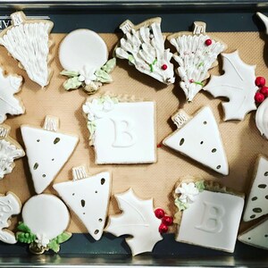 Wedding Winter White Theme Cookies Bridal Shower Gift Homemade Soft Sugar Cookies Bachelorette Party Wedding Favors