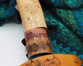 Leather Shawl Cuffs
