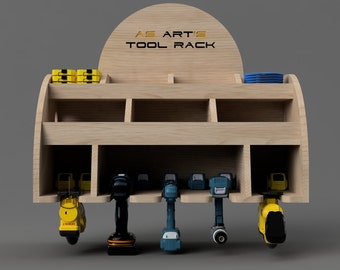 PDF Build Plans | DIY Workbench & Drill Holder | Laser Cut Files (Dxf, Svg, Al, Pdf)
