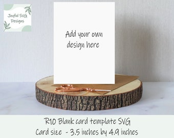 SVG: R10 card template, Insert card template SVG,  DIY card template, 3.5 inches by 4.9 inches, Cricut cards, make you own card, Insert card