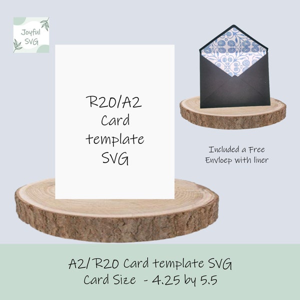 SVG: R20 card template, Insert card template SVG, DIY card template, 4.25 inches by 5.5 inches, Cricut cards, make you own card, Insert card