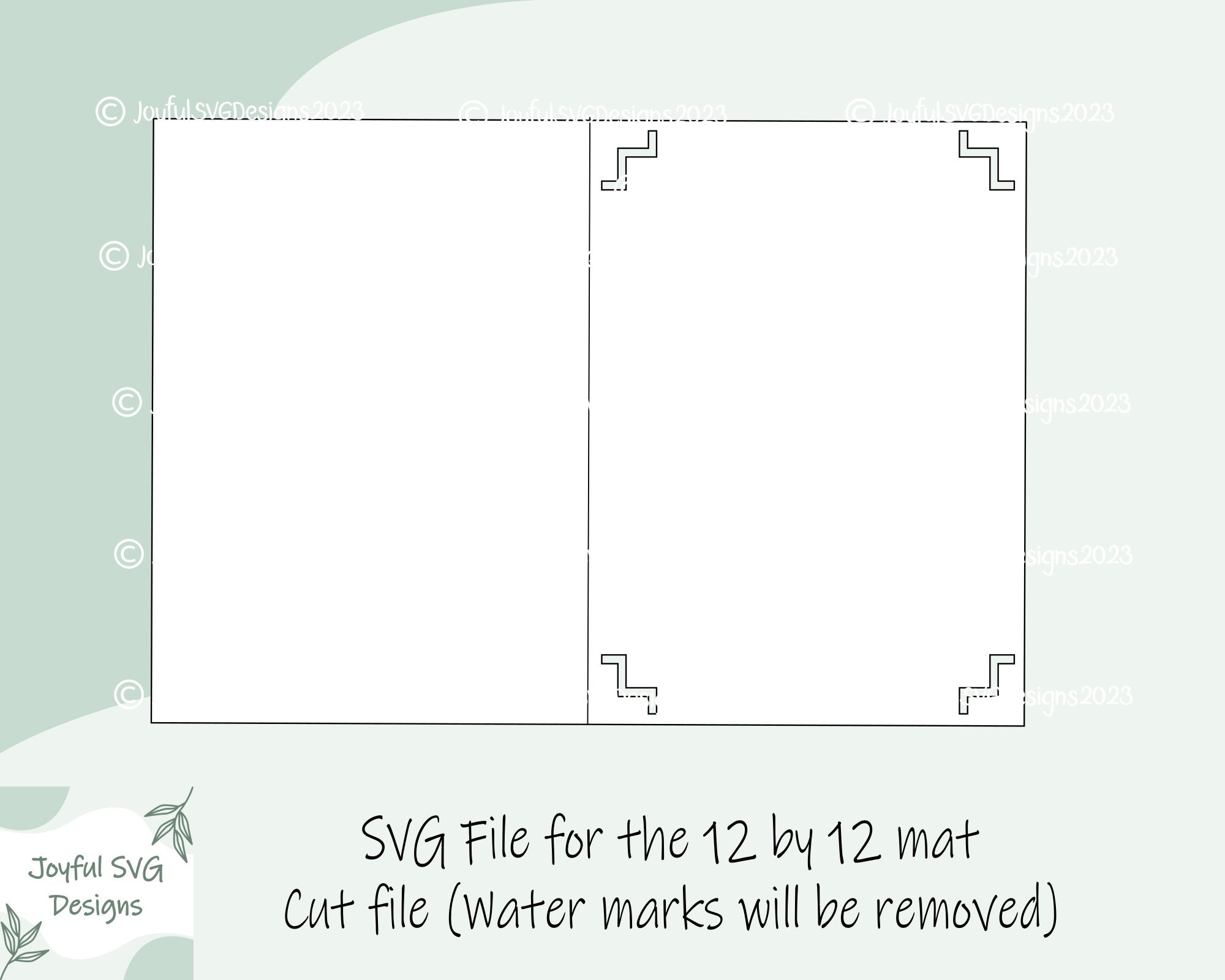 SVG R30 Card Template With Corners SVG, DIY Card Template, Cricut