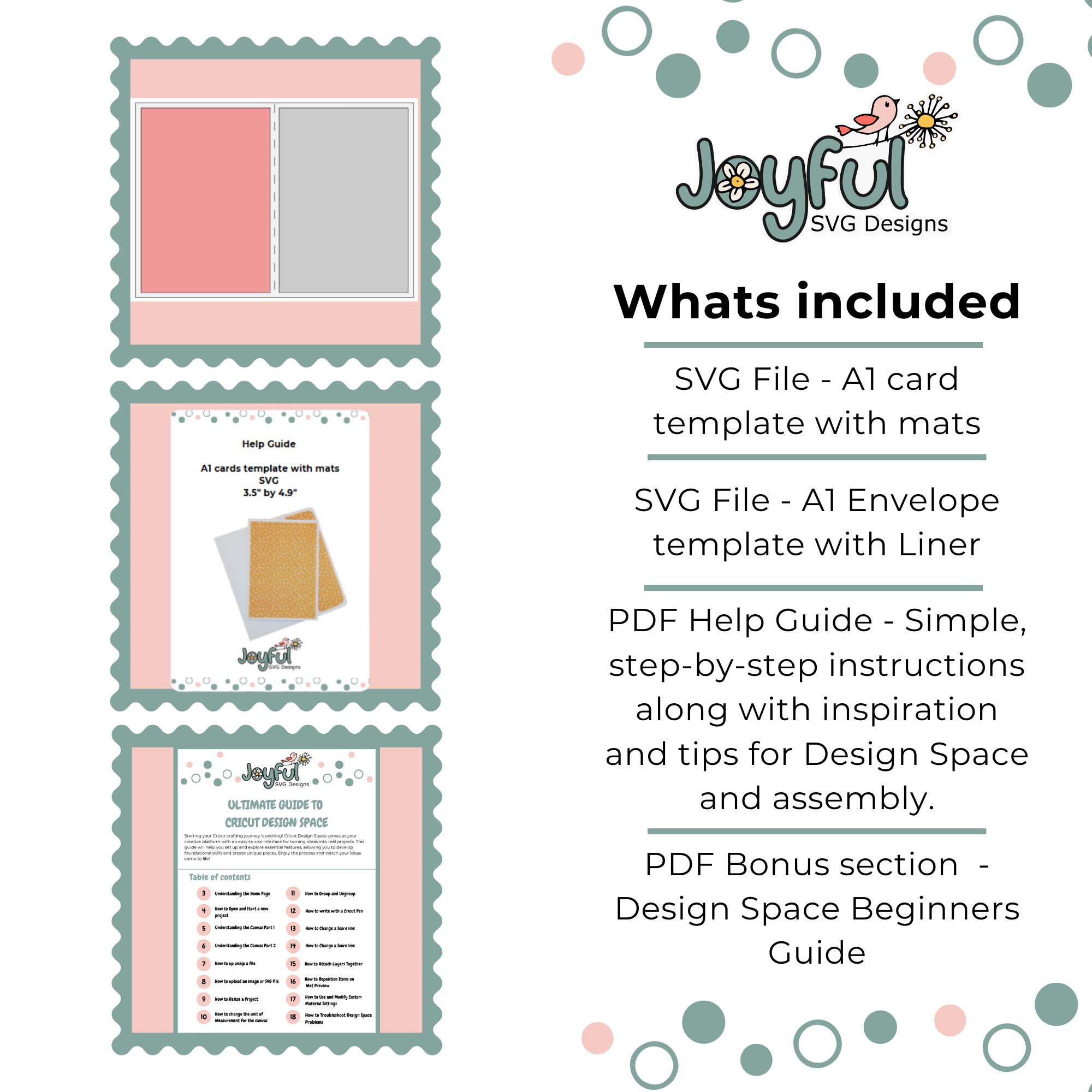 A1 Card Template SVG, Card Template SVG, DIY Card Template, 3.5 Inches ...
