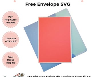R40 Card Template SVG, DIY Card 4.75x6.6 inches, Envelope and PDF Guide (Digital Download)